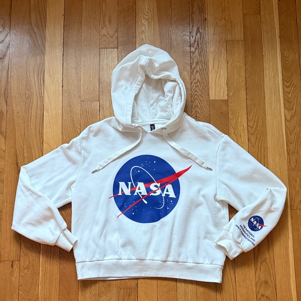 H&M White NASA Hoodie